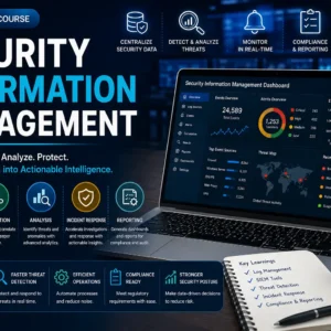 Security Information Management course covering log analysis, correlation, and monitoring.