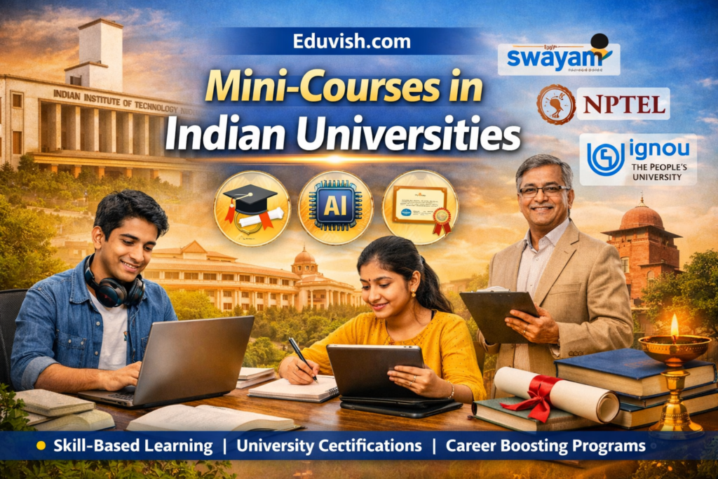 mini-course in indian universities