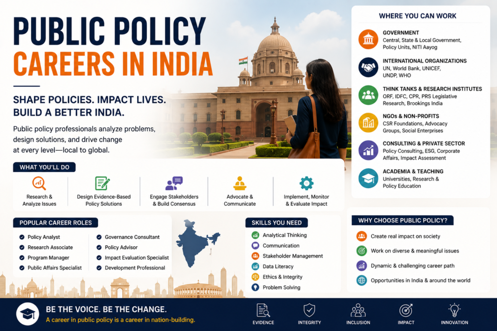 public policy careers in india