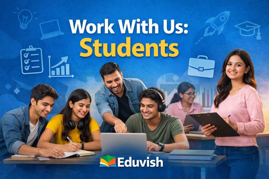 Student opportunities at Eduvish for internships and career development