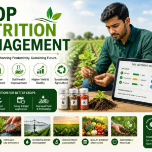 Crop Nutrition Management course featuring soil health, fertilizer management, and plant nutrient optimization techniques.