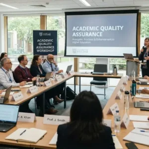 High-quality educational course image for Academic Quality Assurance with education and quality standards visuals.