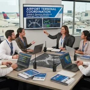 High-quality educational course image featuring Airport Terminal Coordination with modern visuals