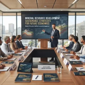 High-quality educational course image featuring Mineral Resource Development with modern visuals