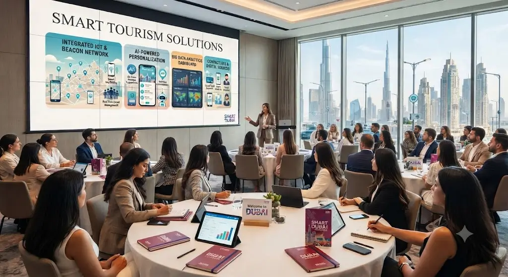 High-quality educational course image featuring Smart Tourism Solutions with modern visuals