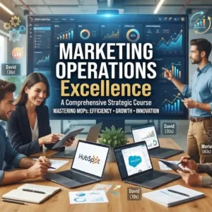 High-quality educational course image for Marketing Operations Excellence with process optimization and efficiency visuals.