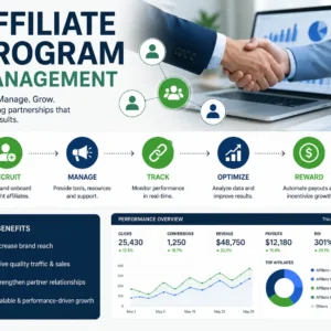 Professional course image for Affiliate Program Management with marketing visuals