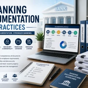 Professional banner for Banking Documentation Practices training course