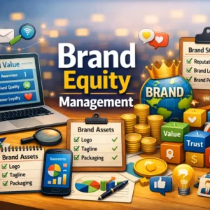Professional course image for Brand Equity Management with branding visuals