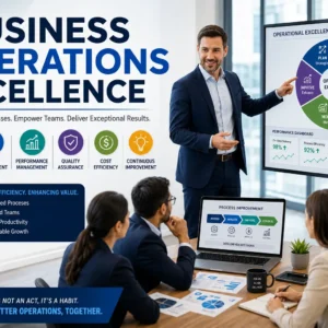 Professional course image for Business Operations Excellence with modern desig
