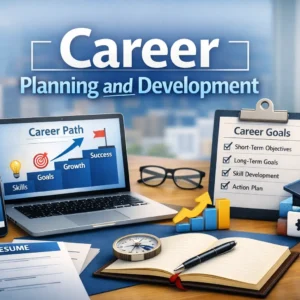 Professional course image for Career Planning and Development with career path visuals