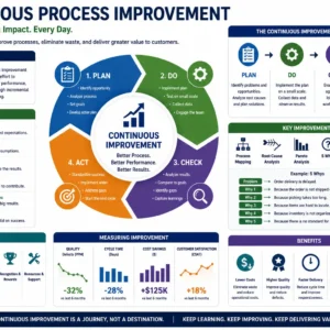 Professional course image for Continuous Process Improvement with modern design