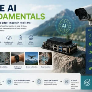 Professional banner for Edge AI Fundamentals training course
