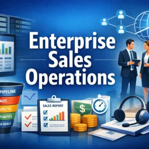 Professional Enterprise Sales Operations course image with CRM and pipeline visuals