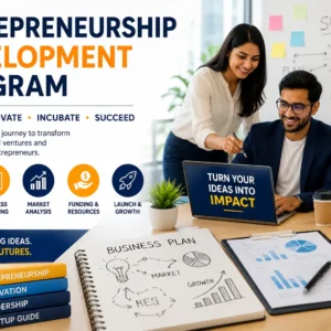 Professional Entrepreneurship Development Program course image with startup and innovation visuals