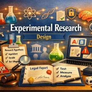 Professional Experimental Research Design course image with lab and data visuals