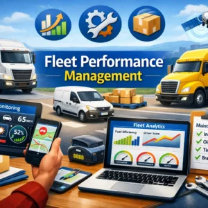 Professional course image showing Fleet Performance Management and vehicle analytics