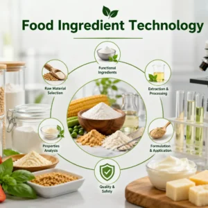 Professional educational banner for Food Ingredient Technology course