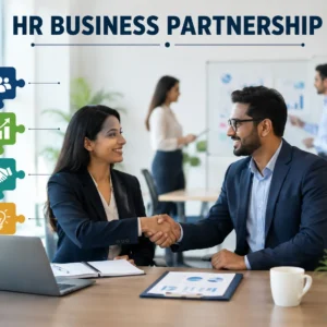 Professional educational banner for HR Business Partnership course