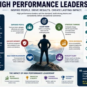 Professional course image for High Performance Leadership with leadership and performance visuals