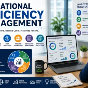 Professional course image for Operational Efficiency Management with modern design