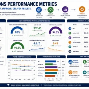 Professional course image for Operations Performance Metrics with modern design