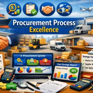 Professional course image showing Procurement Process Excellence and supplier management