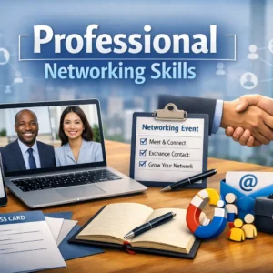 High-quality course image for Professional Networking Skills with business networking visuals