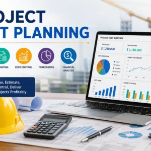Professional course image for Project Cost Planning with modern design