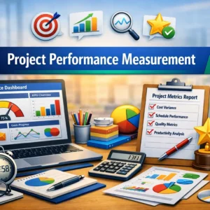 Educational course image for Project Performance Measurement with KPI visuals