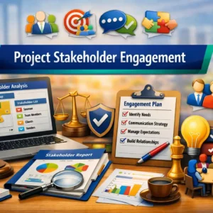 Educational course image for Project Stakeholder Engagement with stakeholder visuals