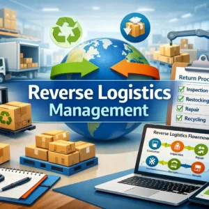 Professional course image showing Reverse Logistics Management concepts