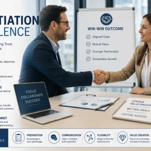 Professional Sales Negotiation Excellence course image with business and negotiation visuals