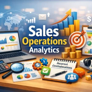 Professional course image for Sales Operations Analytics with data visuals