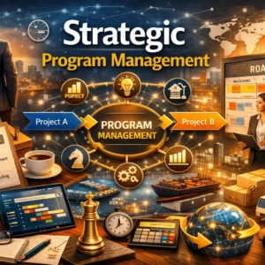 Professional course image showing Strategic Program Management and leadership coordination