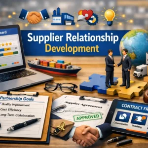 Professional course image for Supplier Relationship Development with partnership visuals