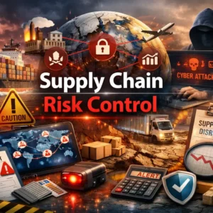 Professional course image showing Supply Chain Risk Control and logistics risk management