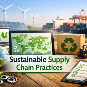 Professional course image showing Sustainable Supply Chain Practices learning theme