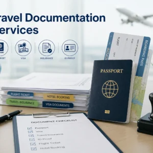 Professional educational course image for Travel Documentation Services with modern visuals