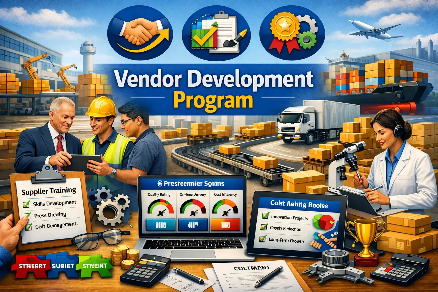 Professional course image showing Vendor Development Program and supplier training