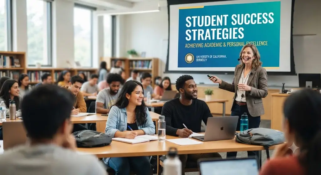 High-quality educational course image showing Student Success Strategies with learning and achievement visuals.