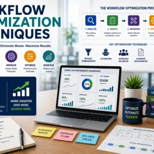 Professional course image for Workflow Optimization Techniques with modern design