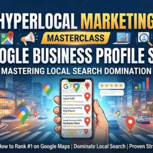 Masterclass course image on advanced hyperlocal marketing and Google Business Profile SEO strategies