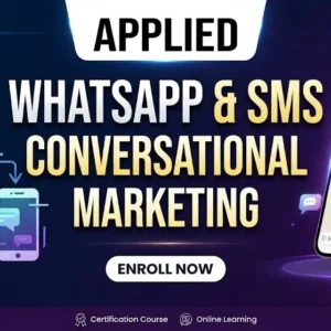Applied course image with WhatsApp and SMS conversational marketing visuals