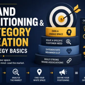 Educational banner for Brand Positioning & Category Creation Strategy Basics course