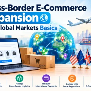 Educational banner for Cross-Border E-Commerce Expansion into Global Markets Basics course
