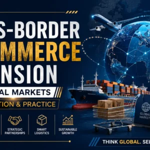 Educational banner for Cross-Border E-Commerce Expansion into Global Markets Implementation & Practice course