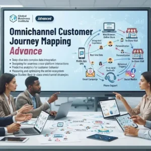 Advanced course image showing omnichannel customer journey mapping visuals