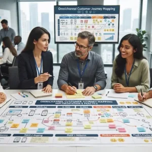 Implementation and practice course image showing omnichannel customer journey mapping visuals