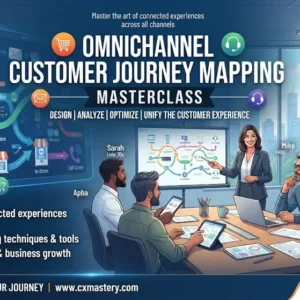 Masterclass course image showing advanced omnichannel customer journey mapping visuals